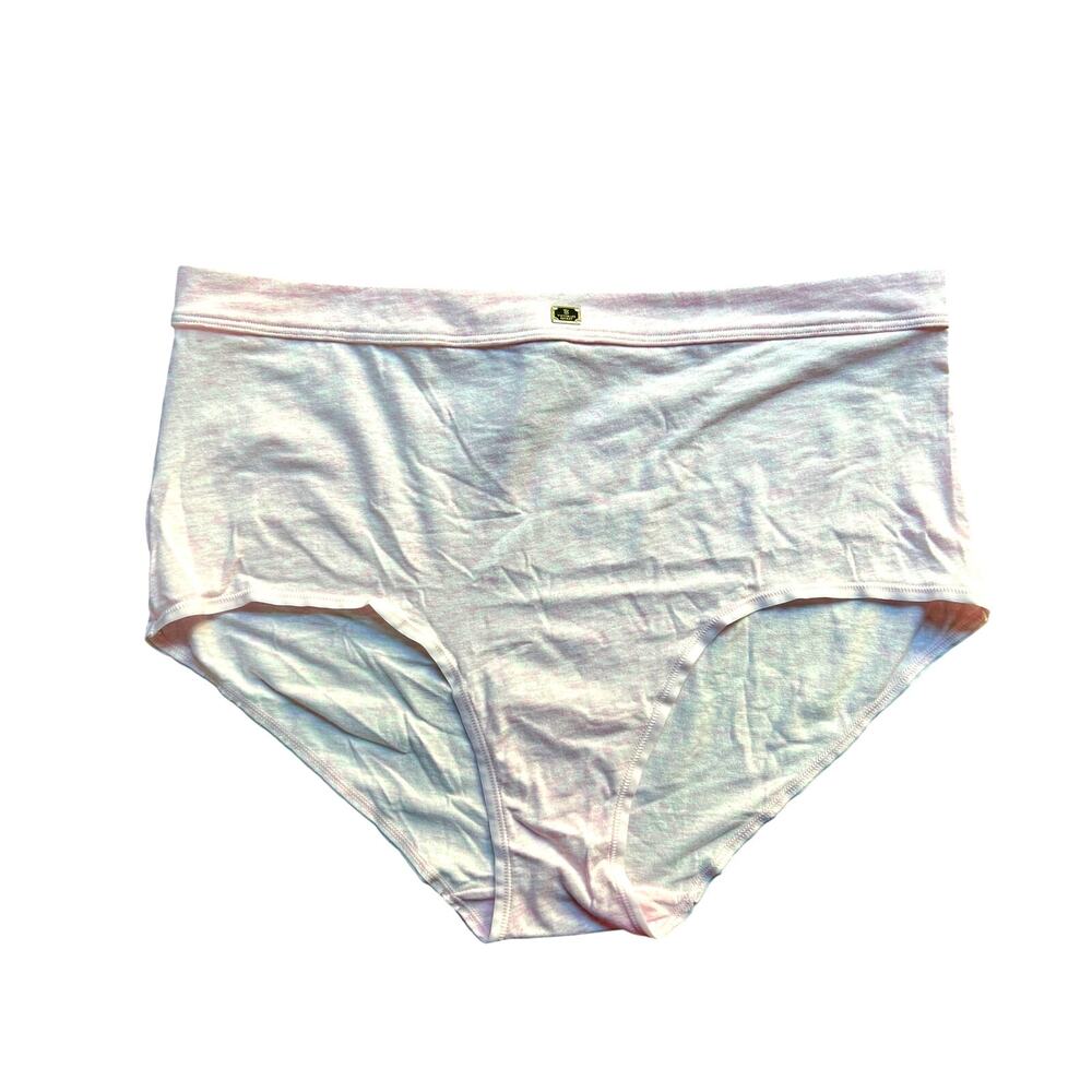 VICTORIA'S SECRET COTTON STRETCH BRIEF PANTY HEATHERED PINK SIZE XXL NEW
